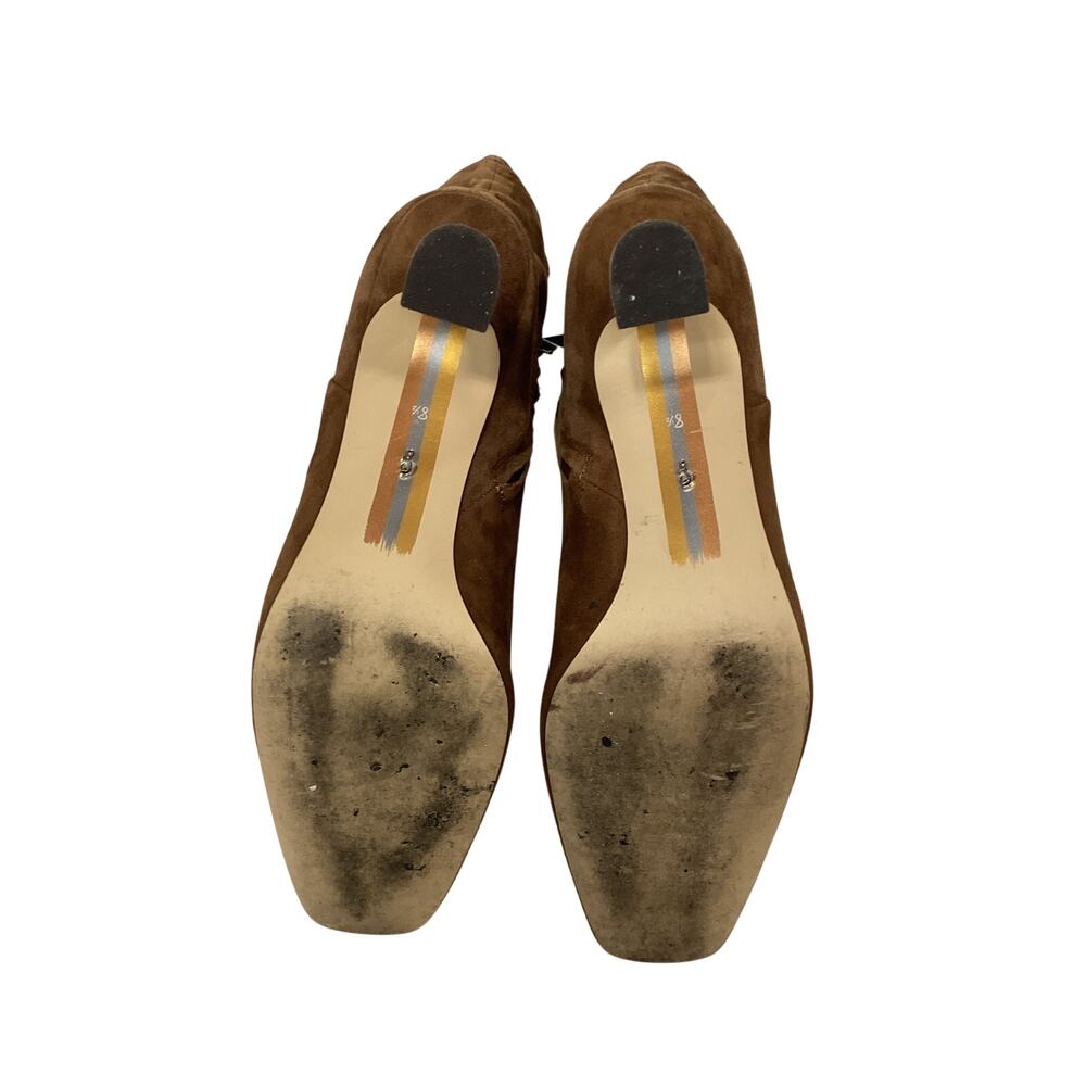 Sam Edelman Suede Toasted Coconut Leigh Boots Size 8.5 - Picture 5 of 5